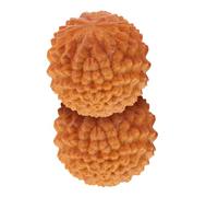 LOLIPPYY 2Pcs Durian-Shaped Wooden Handballs Muscle Stretch Spheres Hand Massage Balls for Finger Exercise and Relief Portable Hand Therapy Fitness