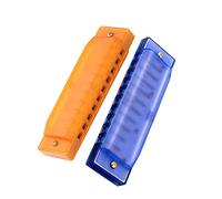 LOLIPPYY 2pcs Educational Harmonica Toy for Boy Girl Beginner Music Instrument Orange for Developing Musical Skills and Creativity