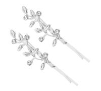 LOLIPPYY 2pcs Elegant Rhinestone Hair Clips Barrettes for Women for Weddings Parties and Formal Events -day Wear