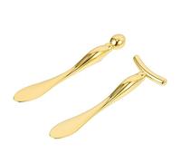 LOLIPPYY 2pcs Eye Cream Applicator Metal Eye Massage Tools for Reducing Puffiness and Dark Circles Lightweight Facial Sculpting Spatulas for Precise Cosmetic Application and Enhanced