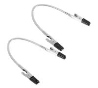 LOLIPPYY 2pcs Flexible Double-Ended Alligator Clips with Rubber Coating Multi-Purpose Wire Holder for Soldering Crafts Photo and Memo Display Heavy Duty Helping Hands Clamp