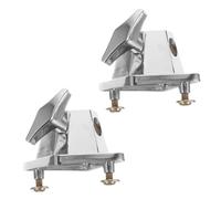 LOLIPPYY 2pcs Floor Tom Leg Clamp Iron Drum Kit Mount Bracket for and Height for Snare and Bass Drum Accessories