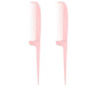 LOLIPPYY 2pcs Foldable Portable Rat Tail Combs Fine Tooth Hair Parting Tools for Women Hairdressing Styling and Highlighting on The Go