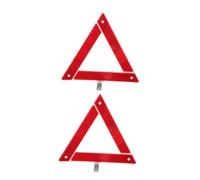 LOLIPPYY 2pcs Foldable Reflective Warning Triangles for Vehicles Car Emergency Road Safety Sign Kit with Plastic Construction Enhanced Night Visibility