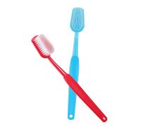 LOLIPPYY 2pcs Giant Toothbrush Props Fake Toothbrush Giant Smile Prop Photograph Huge Comedy Item for Costume Accessory Big Party Decoration Plastic
