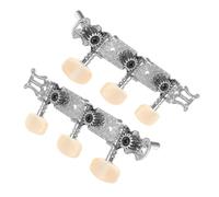 LOLIPPYY 2pcs Guitar Tuning Pegs with Resin Handle Metal Winding Knob for Classical Guitar Left and Right Handed Alignment String Tools Musical Accessories Random Color