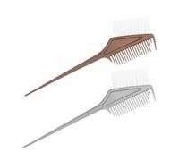 LOLIPPYY 2pcs Hair Tint Brush Long Tail Hair Dye Applicator Comb for Salon and Home Use Reusable Flexible Design for Easy Coloring and Conditioning Application