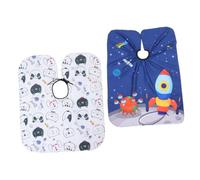 LOLIPPYY 2Pcs Hairdressing Cape Cartoon Design Adorable Barber Cloth for Home Salon Haircuts Smooth Skin-Friendly Material Suitable for Wet Styling and Hair Coloring Ages