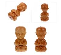 LOLIPPYY 2pcs Handcrafted Chinese Style Buddha Keychain Pendant Car Key Ornament Unique Feng Shui Decoration for Keys Bags Backpacks Practical and Antique Design