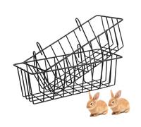 LOLIPPYY 2Pcs Hanging Rabbit Hay Feeder Racks Small Animal Feeder with Break Resistant Design Easy to Clean and Install Waste Reducing Hay Holder for Bunny Cage
