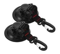 LOLIPPYY 2pcs Heavy Duty Strong Suction Cup Hooks with Securing Anchor Removable Camping Tarp Accessories for Car Side Awning Mount High-Grip Portable Tie Down for Outdoor Use