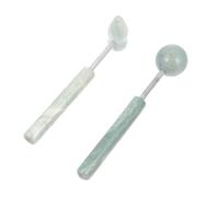 LOLIPPYY 2pcs Jade Massage Tools Body Massage Hammers Lightweight Aluminum Alloy Portable Design Promote Blood Flow Fashionable Simple Colour Matching for Facial and Body Care