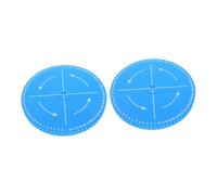 LOLIPPYY 2pcs Kumihimo Braiding Disk Round Friendship Bracelet Braiding Board DIY Hand Rope Weaving Tool Lightweight Portable Blue for Crafting Enthusiasts