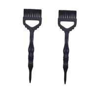 LOLIPPYY 2PCS Large Nylon Hair Coloring Brush and Dyeing Comb Black Professional Hair Dye Tool for Salon and Home Use Easy to Clean and Quick Dry