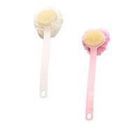 LOLIPPYY 2pcs Long Handle Bath Back Scrubber Kit Soft Skin for Shower Gentle Exfoliation for Men Durable and Easy Grip Design Revitalizing Bathing Experience