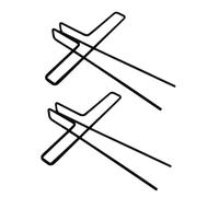 LOLIPPYY 2Pcs Metal Music Book Clips, Black Sheet Music Holders for Books and Magazines, Smooth Edges, Prevent Pages Closing for Reading and Viewing
