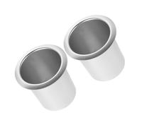 LOLIPPYY 2pcs Metal Recliner Chair Cup Holder for Sofa and Car Aluminum Drinks and Bottle Holder with Stable Anti-spill Design Easy to Install for Indoor Outdoor Use