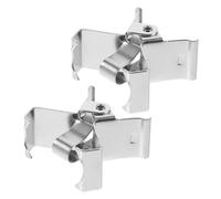 LOLIPPYY 2pcs Metal Separate Clamps for Oil Painting Frames, Silver Wet Canvas Clips to Prevent Frame from Sticking, Improve Efficiency, for Artists in Classroom or Field Use