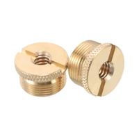 LOLIPPYY 2pcs Microphone Mount Adapter Screw Set 3/8 Male to 5/8 Female Copper Thread Compatible with Microphone Stands Stable Boom Arm Stand for Recording Studios and Live Streaming