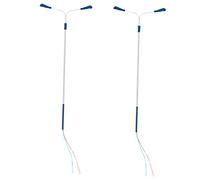 LOLIPPYY 2pcs Miniature Double-end Street Lights for Sand Table Decoration Micro Landscaping Road Lamps with Realistic Details Mini Garden Lamp Model for Mini House Scenes