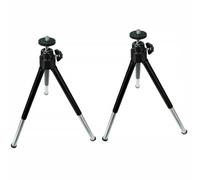 LOLIPPYY 2pcs Mobile Broadcast Stand Mini Phone Tripod Telescopic Two-segment Design Aluminum and Plastic Construction Black Multi-position Phone Holder for Table Use Professional