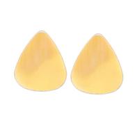 LOLIPPYY 2Pcs Natural Ox Horn Guitar Picks Ergonomic Design Durable Compact Guitar Plectrums for Comfortable Play Premium Quality