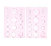 LOLIPPYY 2pcs Paper Quilling Tool Half Ball Dome Mold for Precise Paper Crafting Lightweight Portable Quilling Supplies for Consistent Pattern Making and Artwork