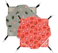 LOLIPPYY 2pcs Pet Hammock for Ferret Rat Small Animal Hanging Hammocks Double Layer Cage for Hamster Guinea Pig Bed Toys for Small Pet Cage