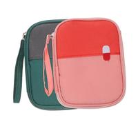 LOLIPPYY 2Pcs Portable Mini Medicine Storage Bags Small Capacity Travel Pouch Household Pill Organizer Compact Dustproof Case for Outdoor Emergency Use