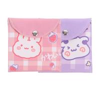 LOLIPPYY 2pcs PU Sanitary Napkin Storage Bag Compact Menstrual Pad Container Period Pouches for Outdoor and School Use Practical Privacy Protector