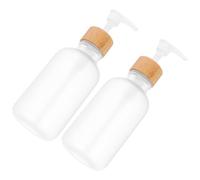 LOLIPPYY 2pcs Refillable Lotion Pump Bottles with Frosted Pet Plastic Lightweight Hand Soap Dispensers for Shampoo Body Wash and Travel Use Portable Press-type Design for Home and Hotel
