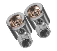 LOLIPPYY 2pcs Replacement Button Head Grease Coupler Set, Grease Gun Nozzle Metal Fitting, Iron and Zinc Alloy, Leak Prevention, Easy Operation for Automotive Lubrication