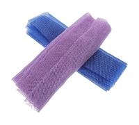 LOLIPPYY 2pcs Reusable African Exfoliating Bath Scrubber Net Long Body Sponge for Men and Women Deep Cleansing Washcloth Towel with Sturdy Mesh Design for Dead Skin Removal