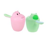 LOLIPPYY 2pcs Shampoo Rinser Cup for Boy Girl Bathing Watering Containers for Hair Washing and Plant Care Fun Design for Toddlers Safe and Sturdy Construction