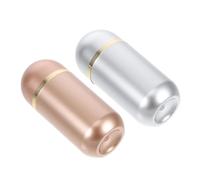 LOLIPPYY 2pcs Small Plastic Pill Bottles Portable Medicine Organizer Travel Pill Case with Sealing for Medication Jewelry Herbs Storage for Home Office and Travel Use