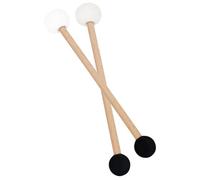 LOLIPPYY 2pcs Small Singing Bowl Mallets Dual-head Felt and Rubber Strikers for Tibetan Meditation Bowls
