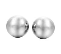 LOLIPPYY 2pcs Stainless Steel Hand Exercise Balls Baoding Massage Fitness Balls for Hand Muscle Relief Acupressure Therapy Portable Chinese Style Handballs