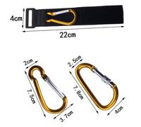 LOLIPPYY 2pcs Stroller Hooks Non-Slip Clips Multi-Purpose Hangers for Shopping Bags and Essentials Lightweight Portable Organizer for Prams and Pushchairs