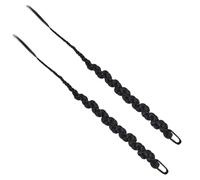 LOLIPPYY 2pcs Synthetic Braided Ponytail Extension Wrap Around Hair Piece for Women and Lightweight Braided Wigs for Parties Cosplay Halloween and Festival Hairstyles