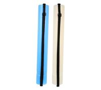 LOLIPPYY 2pcs Telescopic Plastic Poster Tubes with Adjustable Strap for Artists and Architects, Blue and White Extendable Drawing Storage Case for Blueprints and Artwork Transport
