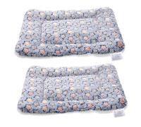 LOLIPPYY 2Pcs Thickened Pet Sleeping Pad Warm Floor Cushion for Dogs Cats Puppies Washable Blanket Mat for Indoor Outdoor Use