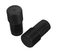 LOLIPPYY 2pcs Threaded Tip Replacement Adapter for Telescopic Rods Durable Plastic Broom Handle Extension Connectors Easy Installation for Mop and Brush Pole Ends French Thread Compatible