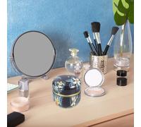 LOLIPPYY 2pcs Tinplate Tea Canisters with Decorative Pattern Portable Loose Powder Jars for Tea Leaves Storage Secure Food-grade Containers for Home Organization and Packaging