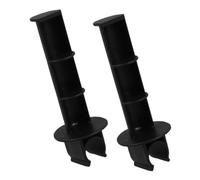 LOLIPPYY 2pcs Toilet Paper Holder Rod Replacement for Commode Chairs Installation Compatible with Seniors and Wheelchair Accessories Black Tissue Roll Stand for Bathroom and Office Use