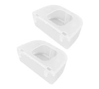 LOLIPPYY 2Pcs Transparent Flip-top Bird Feeder Cup for Cage Lightweight Clean Quail and Pigeon Food Holder Practical Hanging Feeding Tool for Parrots and Birds