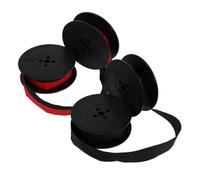 LOLIPPYY 2pcs Twin Spool Typewriter Ribbon Replacement Nylon Ink Ribbon for Old Typewriters Red Black Ink Clear Fade-resistant Print Easy to Install and Replace