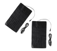 LOLIPPYY 2pcs USB Heating Pads for Pets Adjustable Temperature Control Portable Heated Mat for Reptiles Cats Dogs Textured Pattern Variations Warmth and Comfort Anywhere