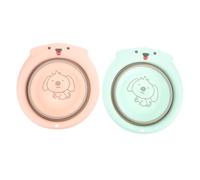 LOLIPPYY 2pcs Wash Basins Portable Face and Foot Washing Bowls Cute Dog Design Reinforced Stable Basins for Face Washtub and Outdoor Use