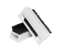 LOLIPPYY 2pcs White Plastic Hand Nail Brush with Compact Design for Scrubbing Dirt and Grime off Hands, Sturdy High Temperature Resistant Handwashing Scrubber Suitable for Store Use