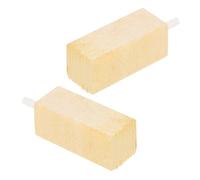 LOLIPPYY 2pcs Wooden Bubble Stone Aquarium Air Stone Oxygen Diffuser for Fish Tank Protein Skimmer Natural Fine Bubbles Wood Material Enhances Water Aeration